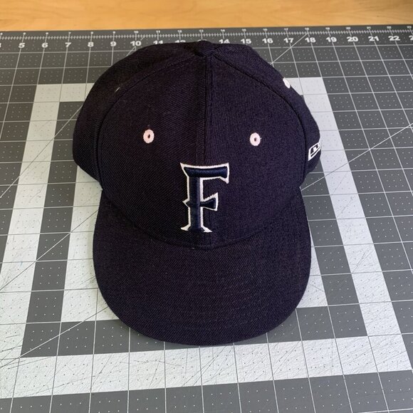 New Era Hat Mens 7 1/4 Cal State Fullerton Titans Cap Blue Fitted Wool College - Picture 2 of 10